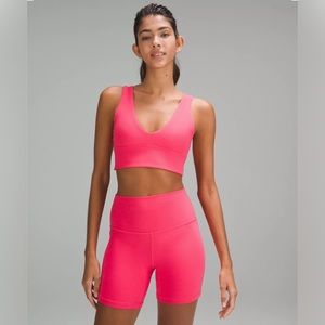 NWT, lululemon Align v-neck bra, A/B cup, Lip Gloss, size 8